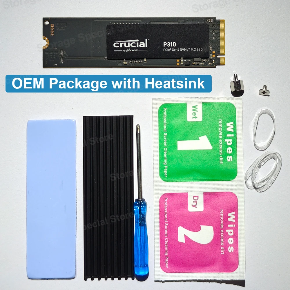 الأصلي حاسمة P310 SSD NVMe M.2 2280 محرك الحالة الصلبة الداخلي PCIe Gen4 قراءة ما يصل إلى 7100 ميجابايت/ثانية ثلاثية الأبعاد NAND SSD 1 تيرا بايت القرص الصلب #4