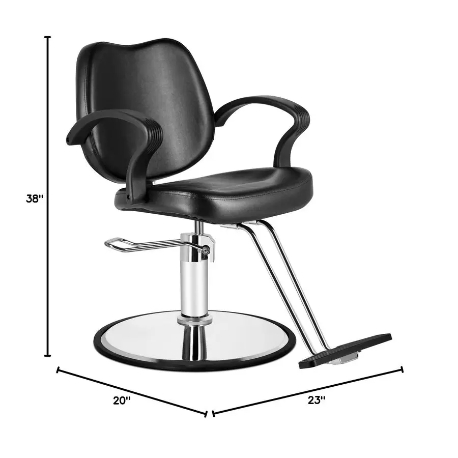 كرسي، كرسي صالون لمصفف الشعر، كرسي تصفيف دوار، مضخة هيدروليكية شديدة التحمل، قابلة للتعديل لصالونات التجميل والشامبو