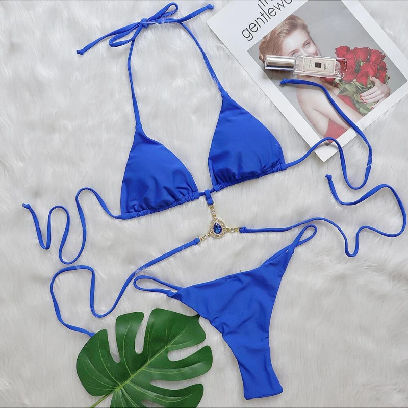 

Bikini Crystal Diamond Sexy Beach Vacation Swimsuit