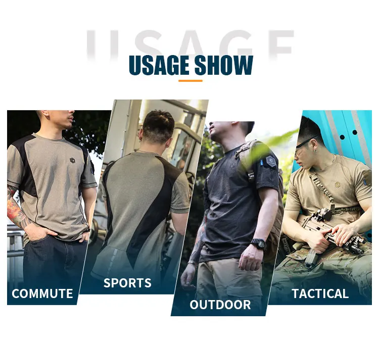 Emersongear Blue Label Tactical Shark Fin Funktionelles Sport-T-Shirt Kurzarm-Shirt Oberteil Feuchtigkeitsableitend Schnelltrocknend Leicht für Outdoor-Aktivitäten – Detail 8