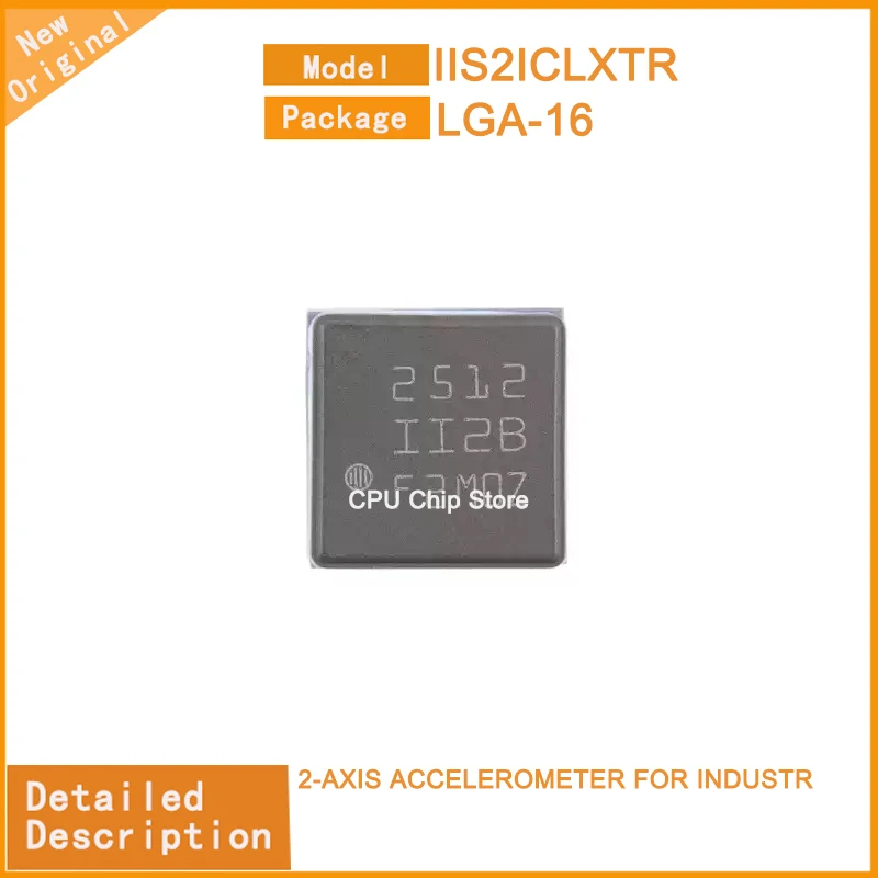 1PCS  New Original   IIS2ICLXTR  IIS2I 2-AXIS ACCELEROMETER FOR INDUSTR LGA-16
