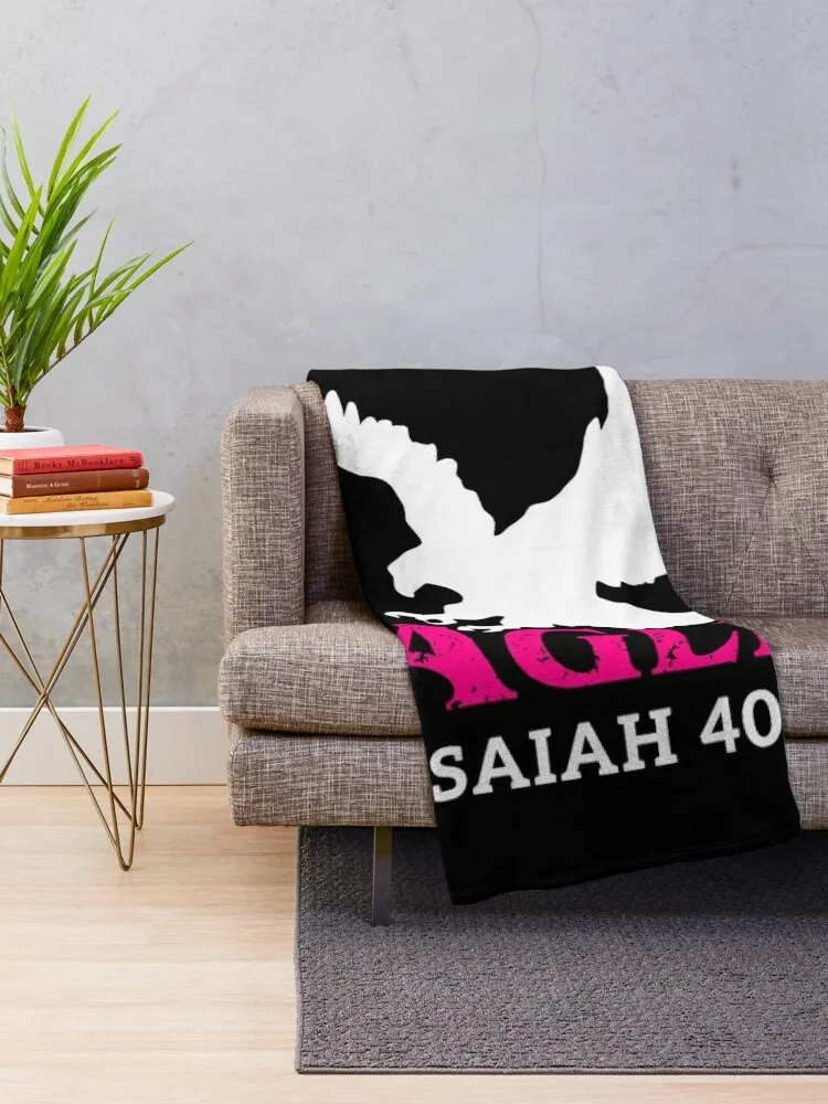 Soar on Wings like Eagles, christian quotes Throw Blanket heavy to sleep Sofas Bed Fashionable Bed covers Blankets