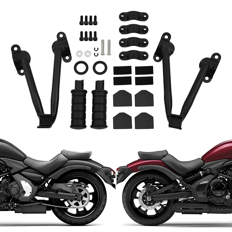 

Motorcycle Rear Passenger Footpegs Pegs For Kawasaki Vulcan S 650 2015-2024 2020 2019