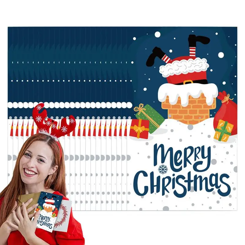 

Christmas Cards With Envelopes 50 Pieces Cute Christmas Cards Christmas Card Present Card Unique Assorted Christmas Cards