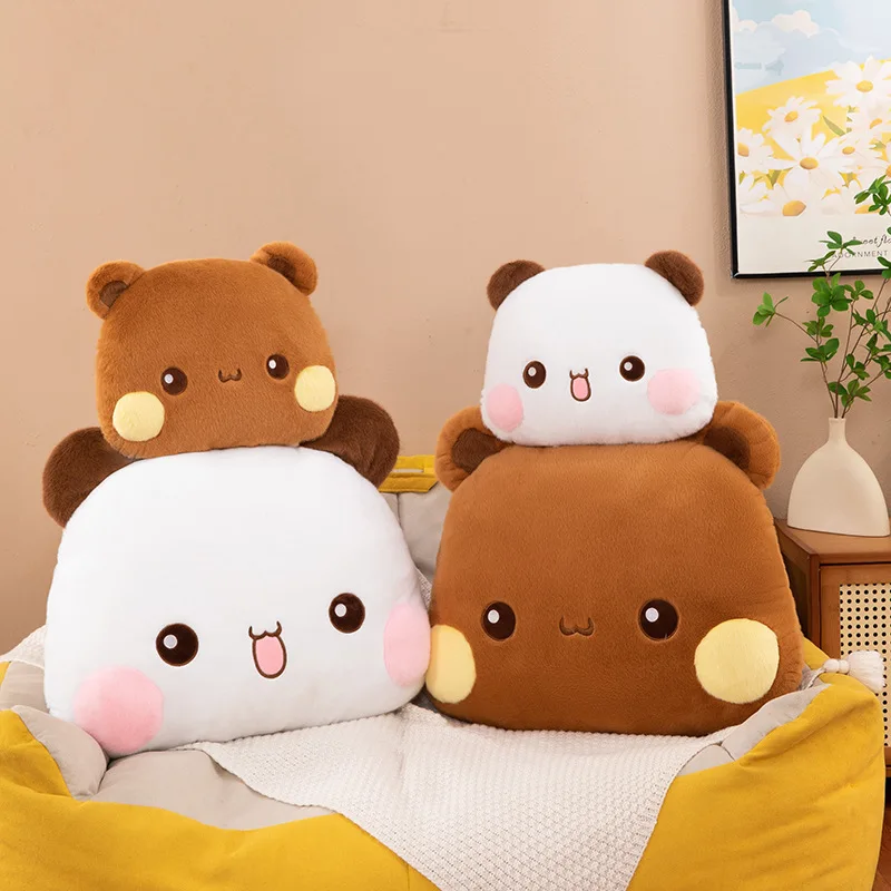 Kawaii Soft One Two Cloth Big Head Plush Velvet Jojo Called Pillow Cushion Package Home Pillow Creative Couple Gift