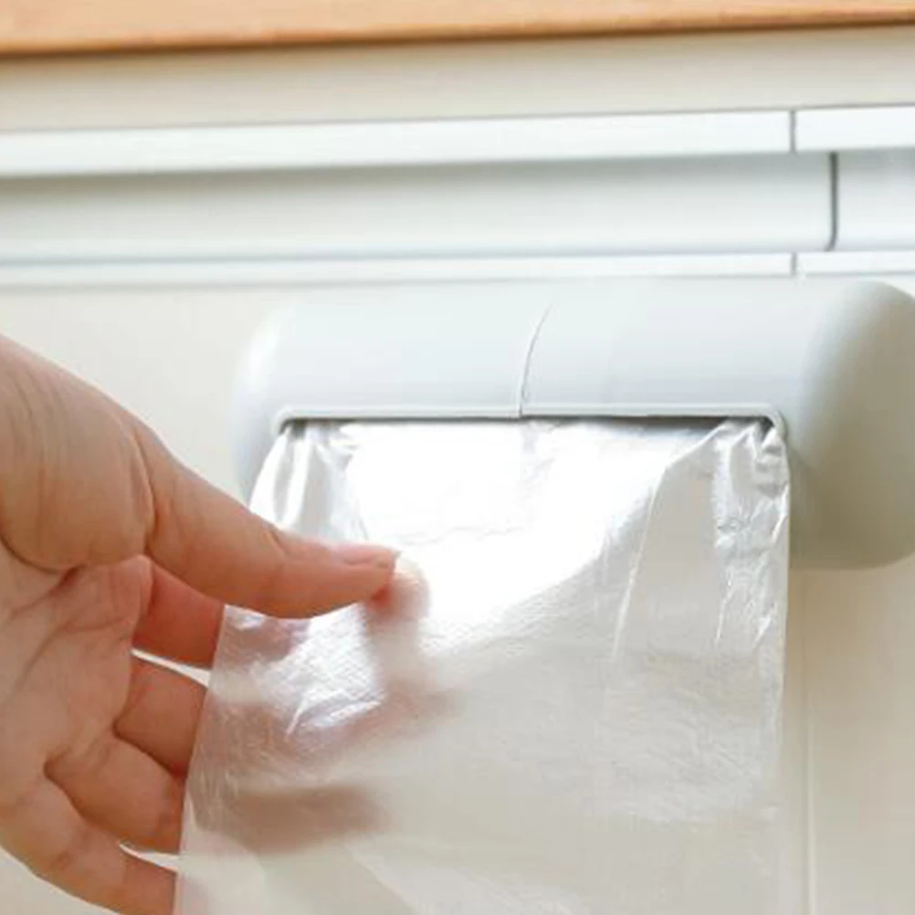 

2 Pcs Trash Bag Container Dispenser Bathroom No Trace Garbage Storage Containers for