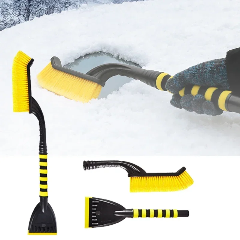 

Portable Car Truck Snow Brush with Ice Sceaper Paint Protective Snow Aluminum Rod Remover Winter Snow Ice Shovel Kit Ice Scraper