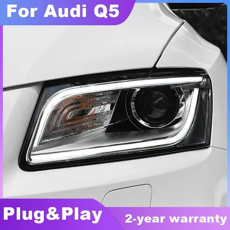 

Car LED Front Lights for AUDI Q5 2009-2018 Headlights LED DRL Daytime running Light Turn Signal Head Lamps Auto Accessories