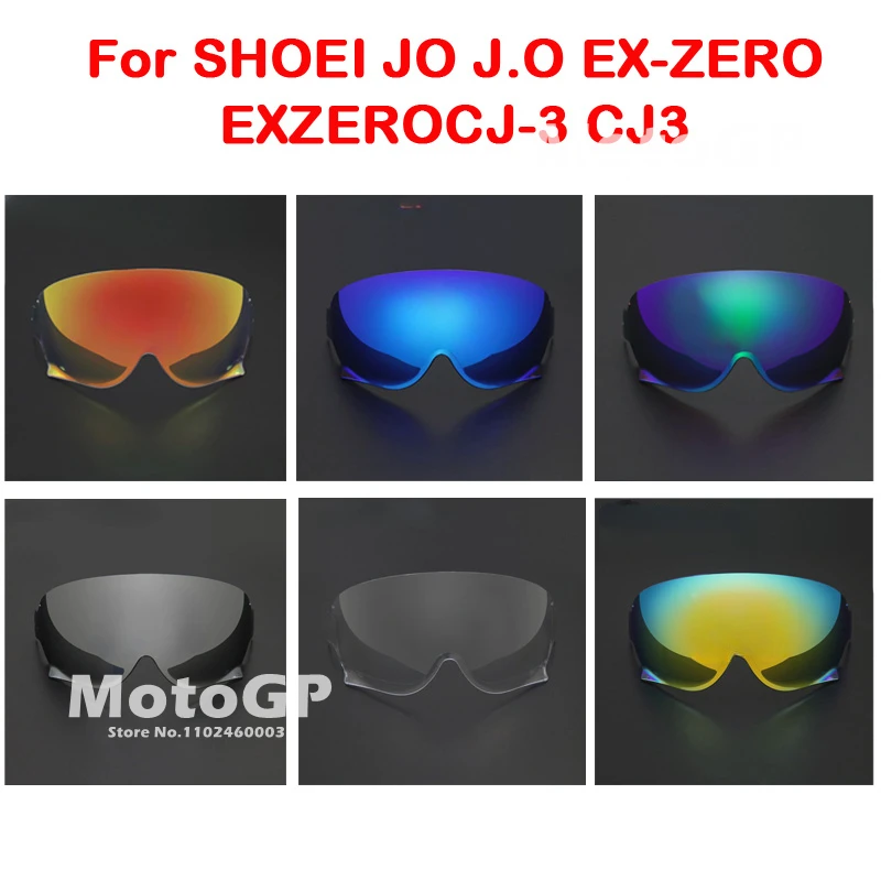 JO Helmet Shield for SHOEI JO EX-ZERO CJ-3 Half Retro Helmet Visor Uv Protection Casco Moto Visera Sunshield