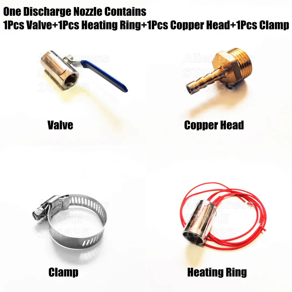 Lipstick Heating Stirring Filling Machine Discharge Nozzle Parts