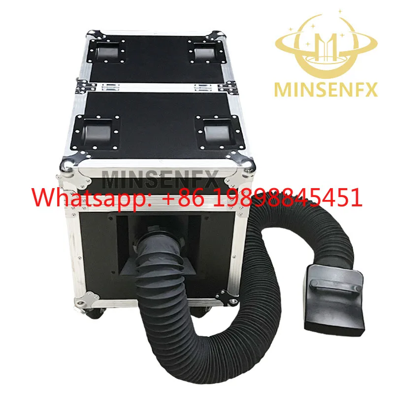 MINSENFX 3000W Water Based Heavy Low Fog Machine With Flight Case For Wedding & Dance Hall