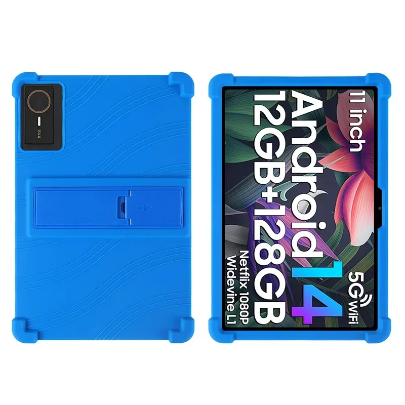 Para chuwi hipad 11 tablet 10.95 polegadas casaco à prova de choque capa android 14 suporte de silicone macio escudo protetor