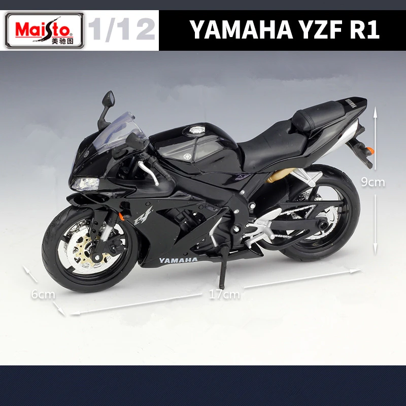 Maisto 1:12 YAMAHA YZF-R1 Alloy Racing Motorcycle Model Simulation Diecasts Metal Street Sports Motorcycle Model Childrens Gifts