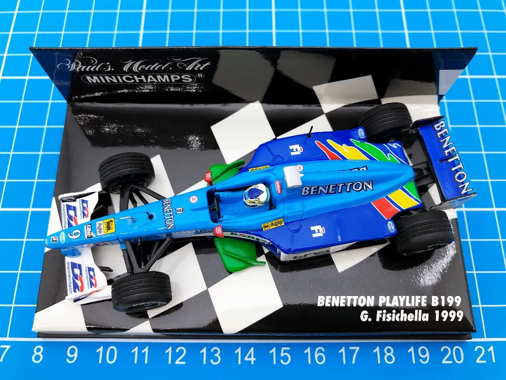 

Minichamps 1:43 F1 B199 1999 Giancarlo Fisichella Simulation Limited Edition Resin Metal Static Car Model Toy Gift