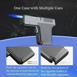 New Personalized Inflatable Windproof Lighter With Direct Spray Blue Flame Igniter, Portable, Suitable as a Gift For Friends