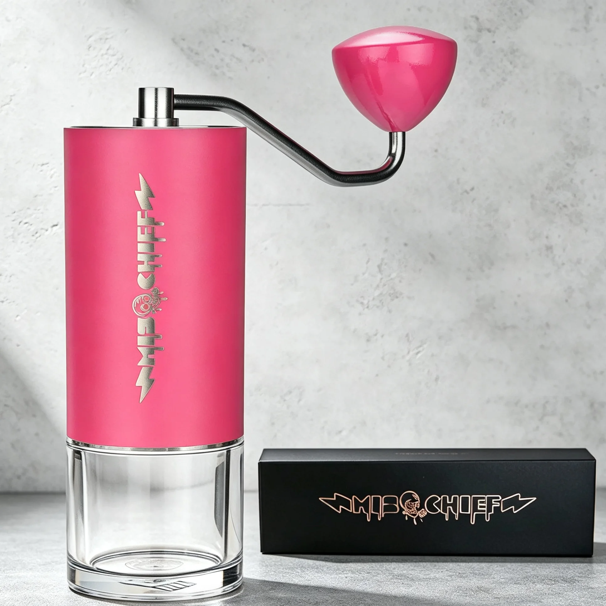 MisChief M40 Manual Coffee Grinder | High-Nitrogen Steel Burrs • 0.6kg • Precision Hand Grinder