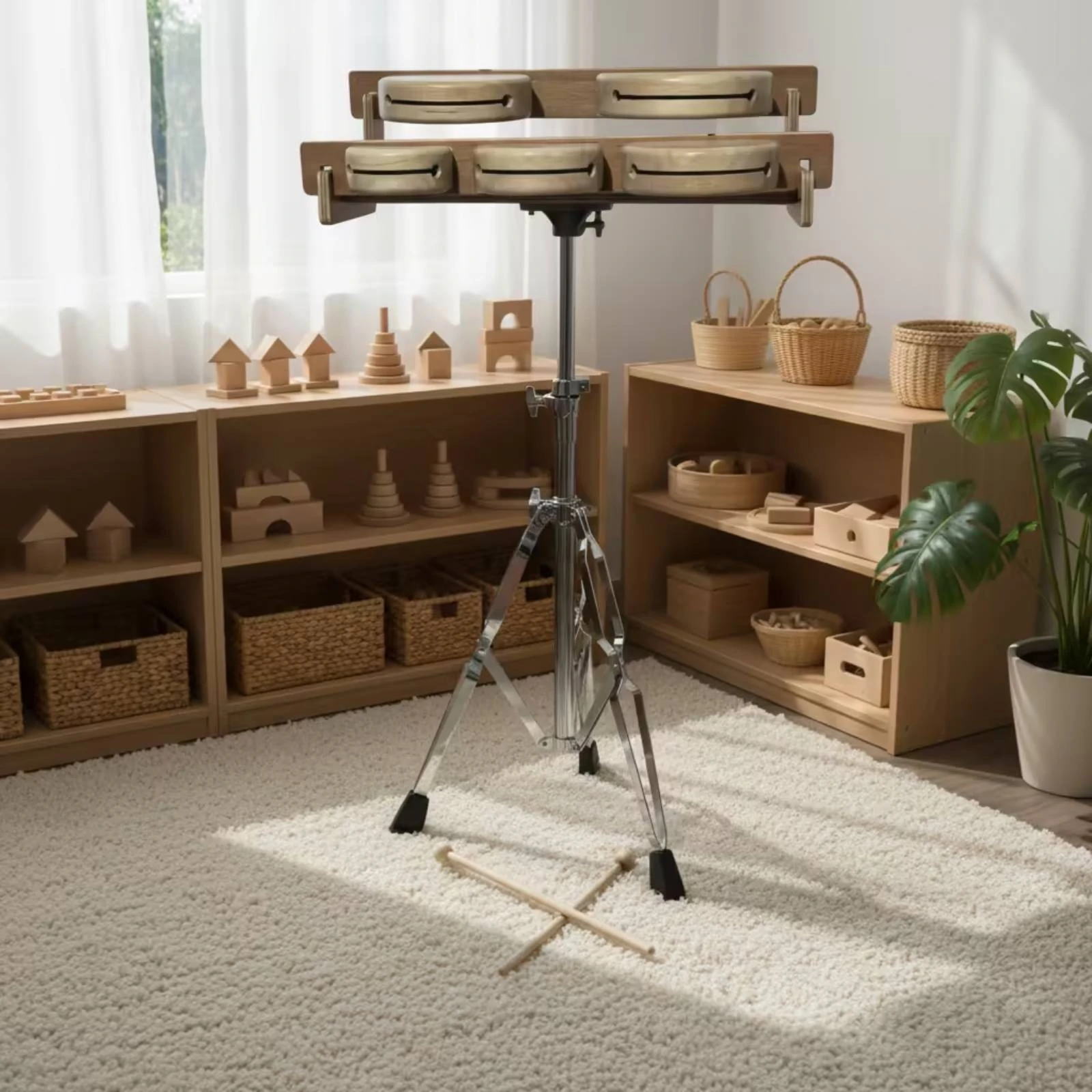 Drewniane bloki z podstawką, g – Musical Instrument Long recenzja i cena