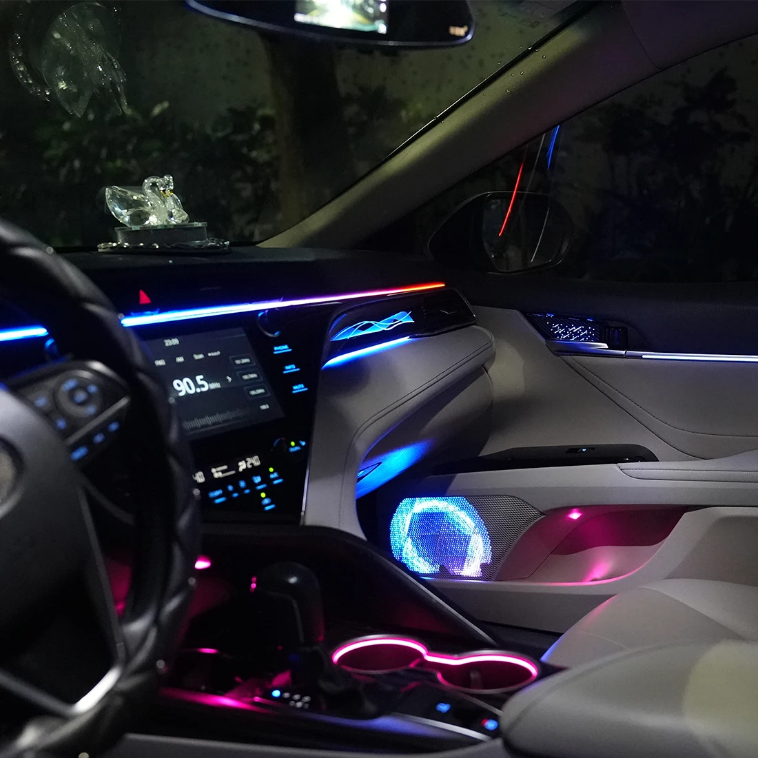 For Toyota Camry 2018 2019 2020 2021 2022 2023 Ambient Light LED Atmosphere Lamps Car Interior Symphony RGB Starry Night Style