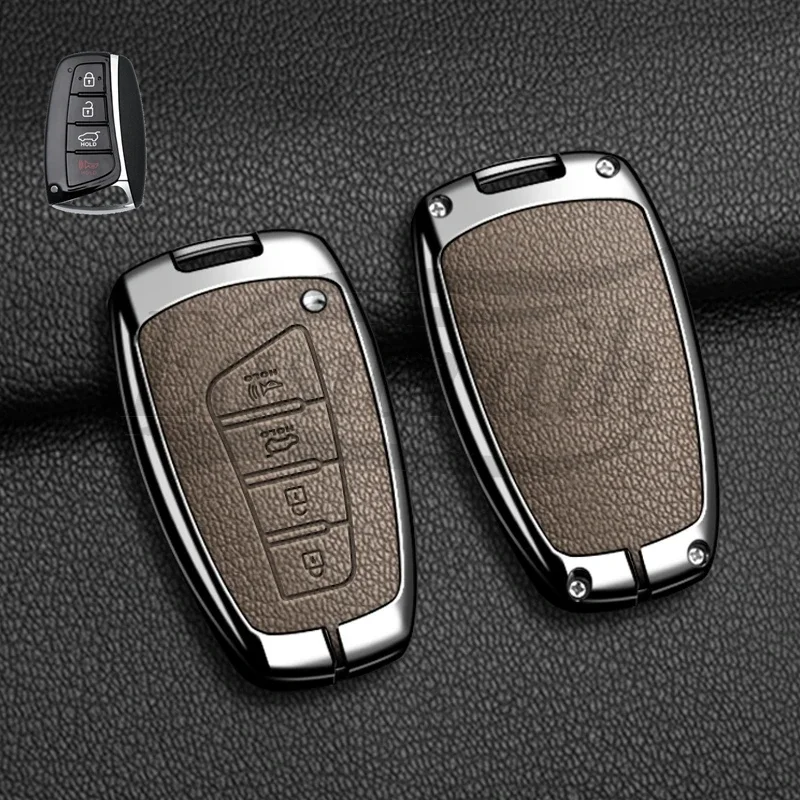 Autoschlüssel-Hülle für Hyundai Grand Santa Fe 3 DM Ix45 Ix35 Genesis DH Grandeur Azera HG Equus Zubehör – Detail 3