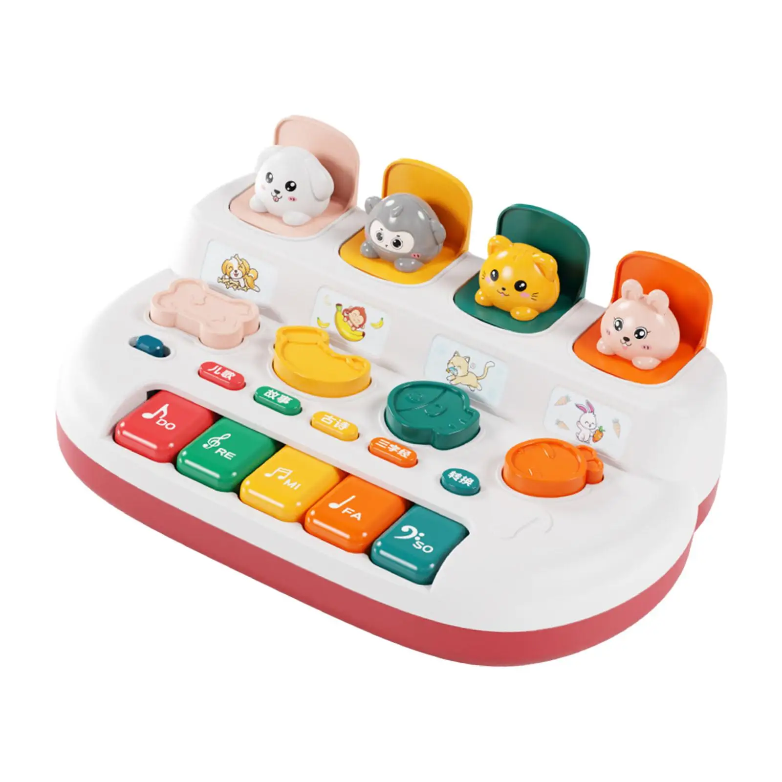 Interactive Animals Toy with Music Children Boys Girls Early Education Toys