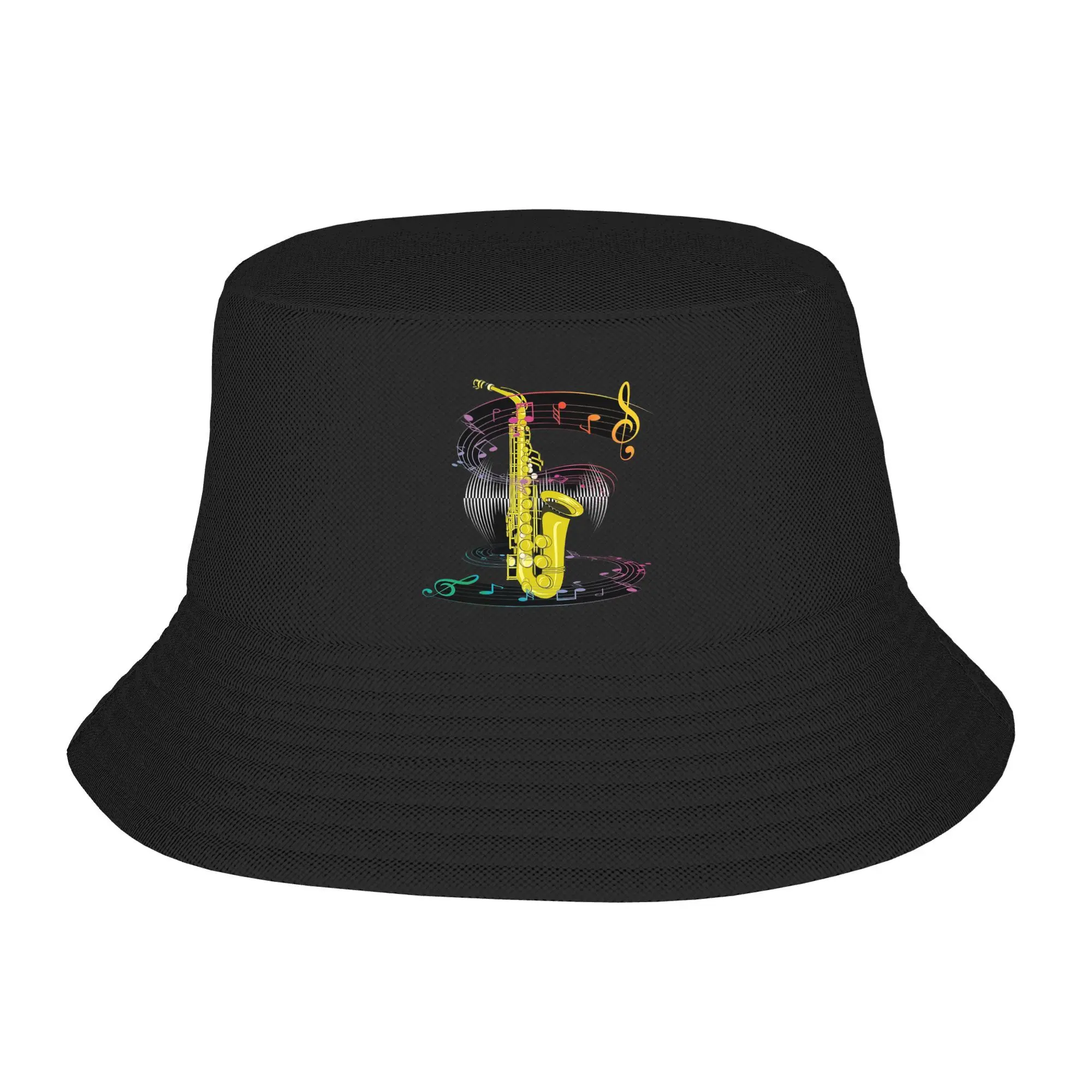 

Saxophone Player Music Art Girls Y2k Graphic Bucket Hat Panama Bob Hats Outdoor Hip Hop For Summer Beach Fishing Fisherman Caps