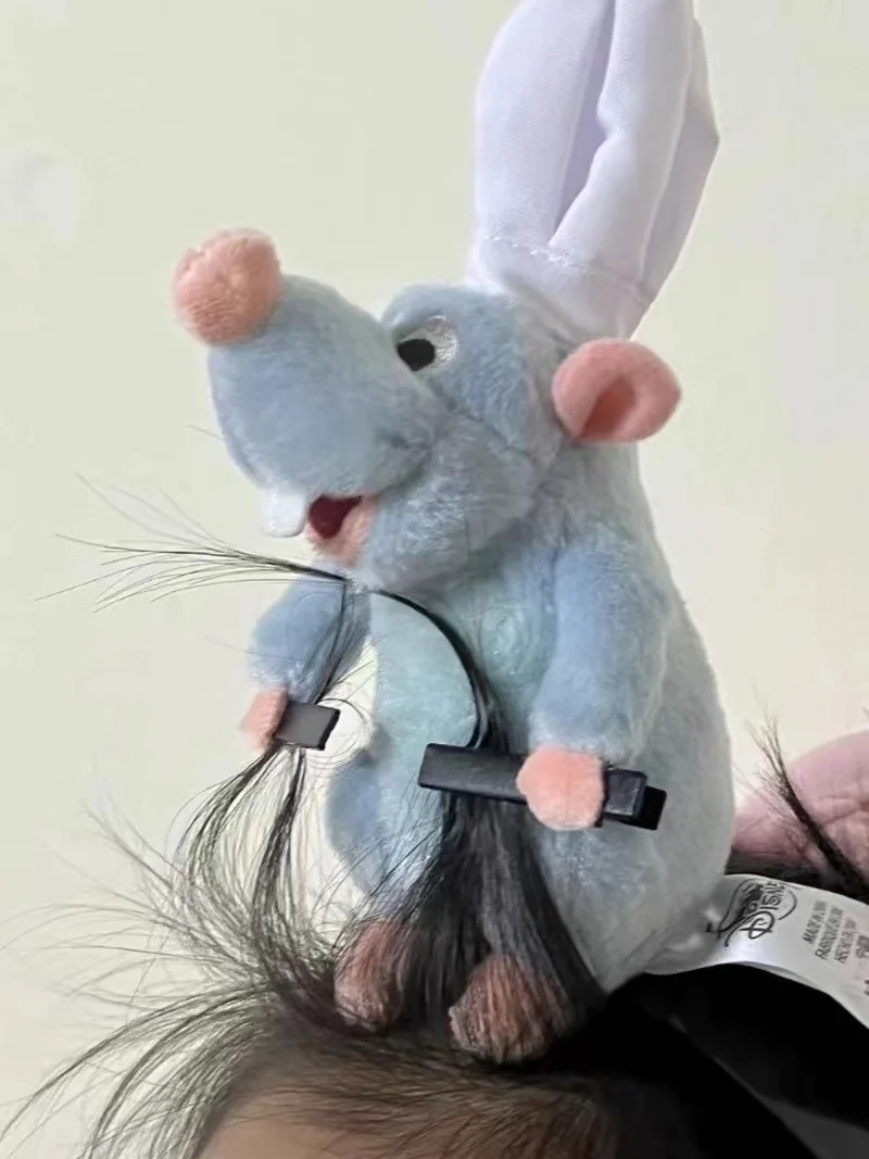 Disney Ratatouille Hairband Cartoon peluche bambola fascia a tesa larga tornante foto copricapo creatività decorazione ragazza regali