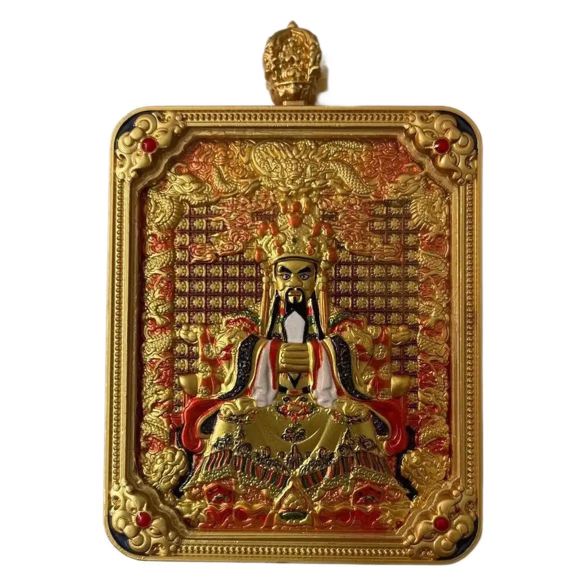 تاي سوي طويل Wutai Wuye جبل Tangka Guangji التنين الملك Manjusri بوديساتفا قلادة اثني عشر زودياك قلادة السنة الأصلية الذكور #5