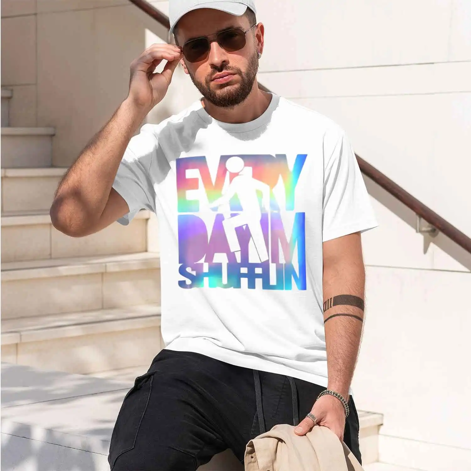 EVERY DAY I'M SHUFFLIN LMFAO py ro anthem hologrh SHIRT long sves vintage Washed Unisex fashion Streted 2026 New Model Men’s Sho