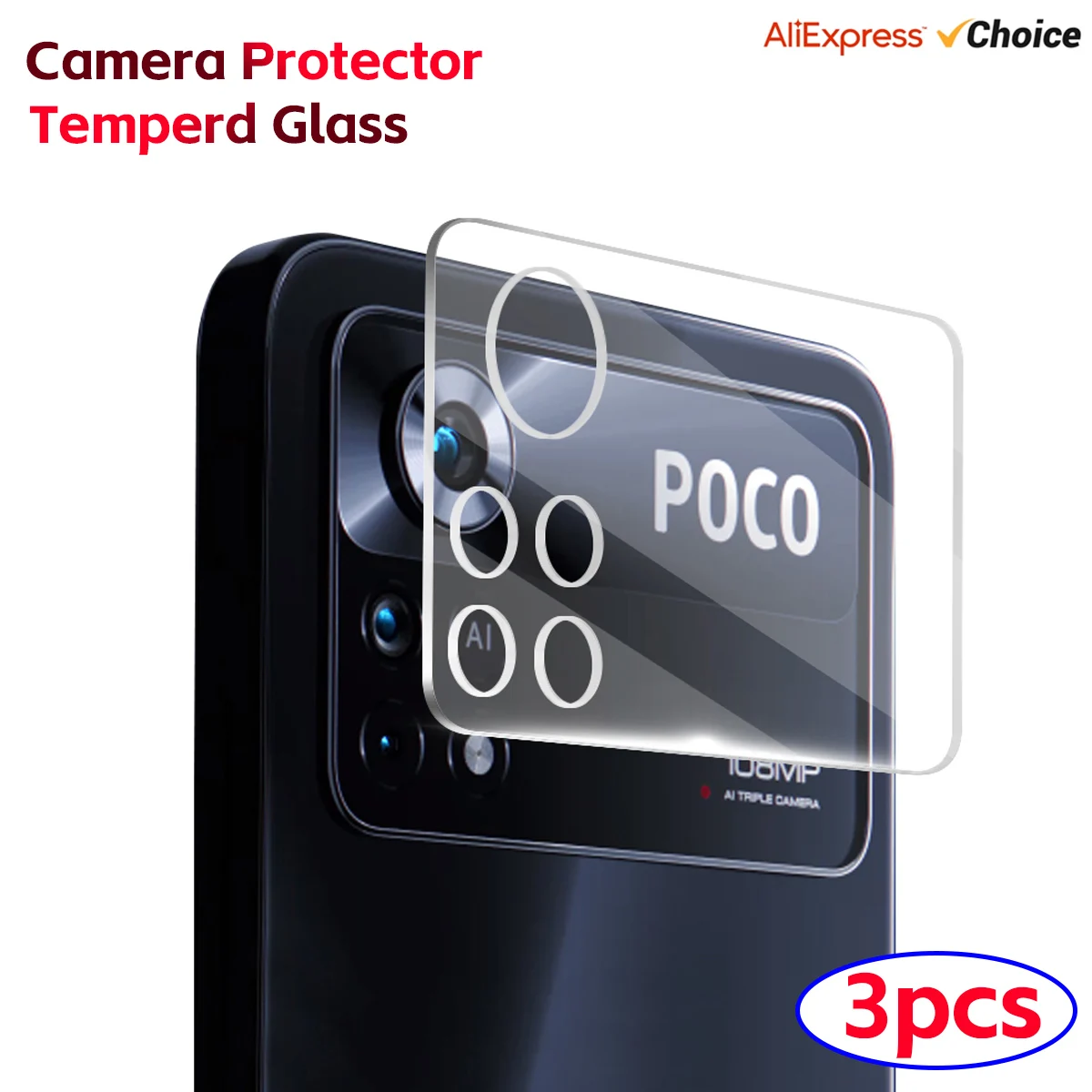 3 Stück Kameras chutzglas für poco f5 pro x5 x3 pro x3nfc f4 f3 Objektiv glas