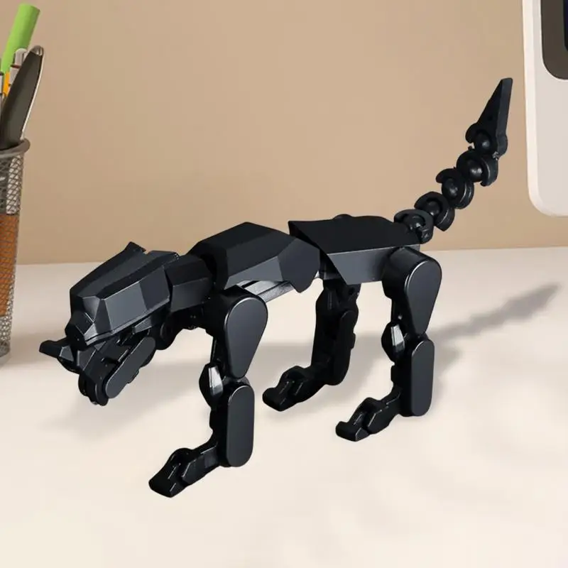 Figurine d'action imprimée en 3D, décoration de bureau, modèle d'assemblage Flexible pour ornements de bureau, artisanat décoratif de table