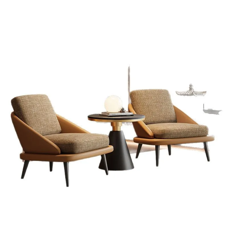 LS exhibition hall negotiation table and chair combination leisure sofa office business reception hotel leisure chair