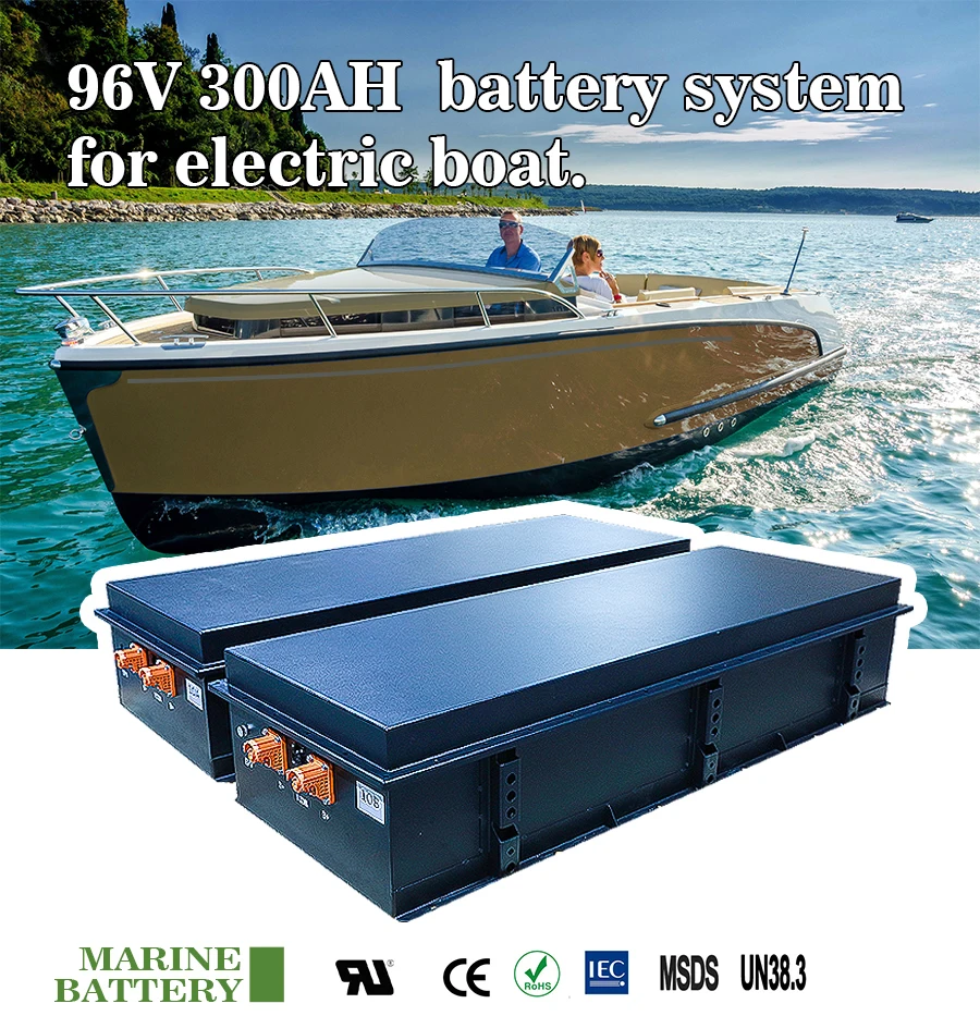 CTS 96V 200Ah LiFePO4 Marine Battery Pack Manufacturer for Electric Boat Propulsion System OEM Solution view 2