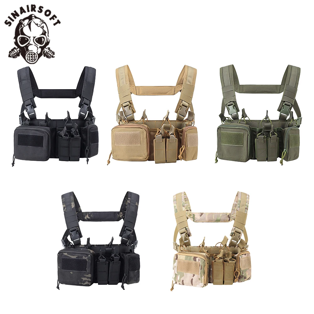 Sinairsoft cs match Wargame tcm Brust Rig Airsoft taktische Weste militärische Ausrüstung Pack Magazin tasche Holster Molle 500d Nylon Swat