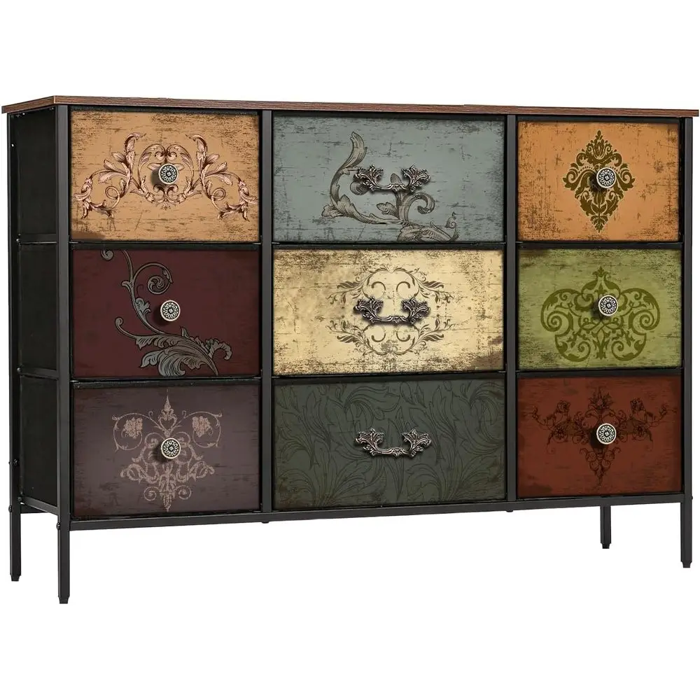 

Drer or Bedroom with 9 Deep abric Ders, Wide TV Stand Storage Cabinet, Colorul Chest o Ders or Closet, Nursery, Entryway