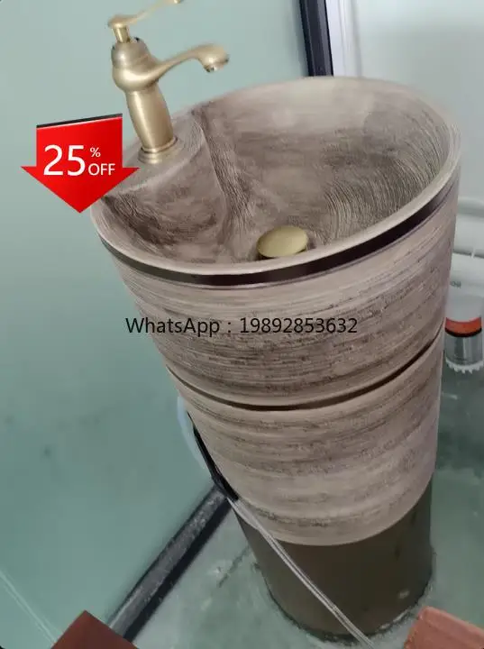 

retro column washbasin column basin integrated floor column basin washbasin outdoor washbasin courtyard