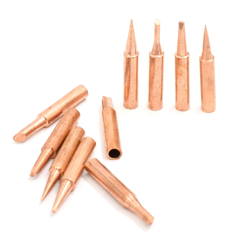 

1Set 900m-T-I 900M-T-B Welding Tools 936 Copper Lead-Free Soldering Iron Head Bits For Welding Accessories Soldering Iron Tips