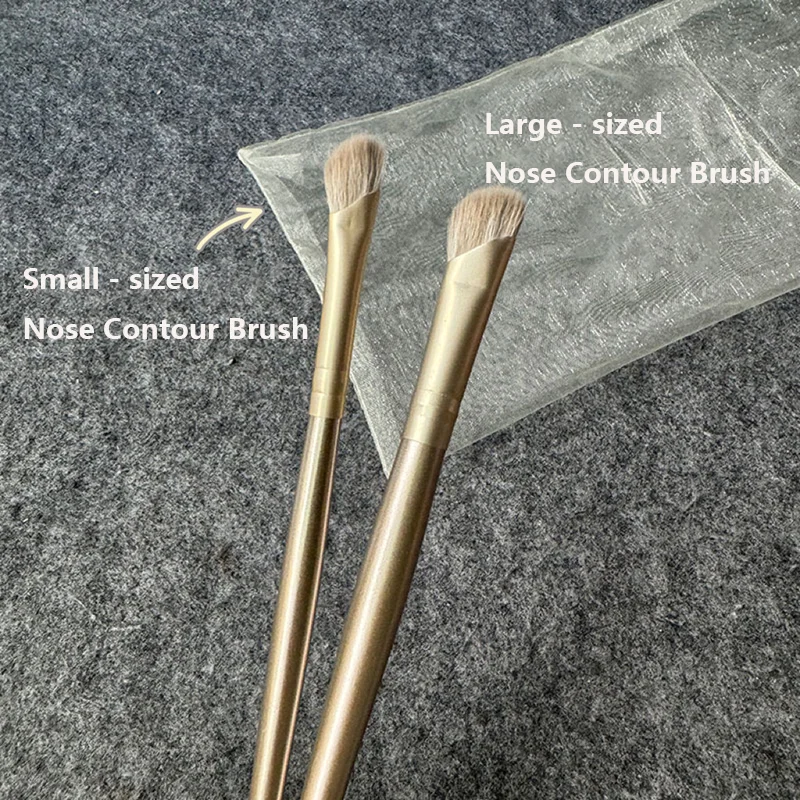 3 pçs pincéis de contorno de nariz- cerdas macias para destacar sombreamento e mistura pincel de maquiagem profissional para esculpir rosto preciso