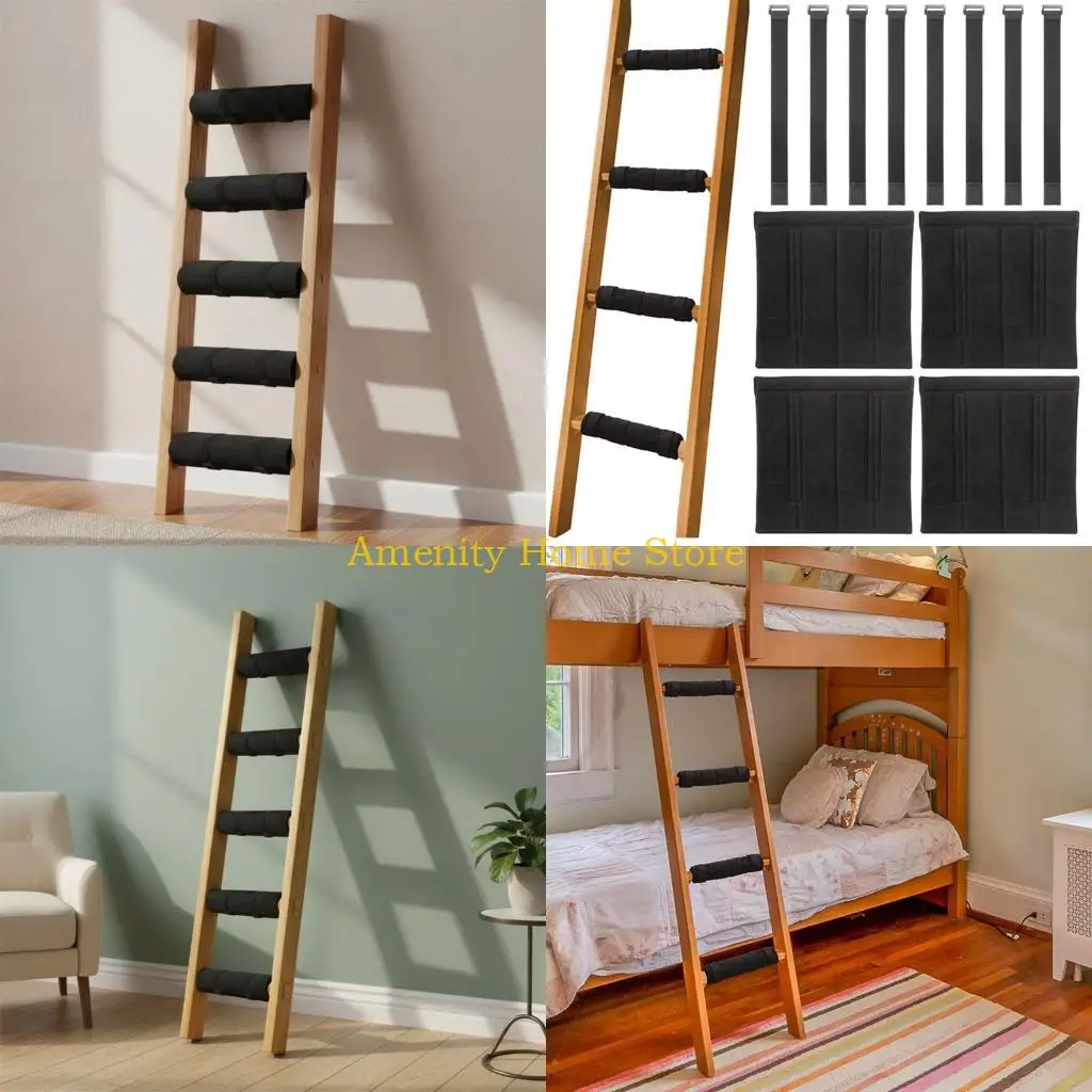 F26C 4Pcs Nonslip Ladder Step Covers With Thick Sponge For Comfortable Climbing