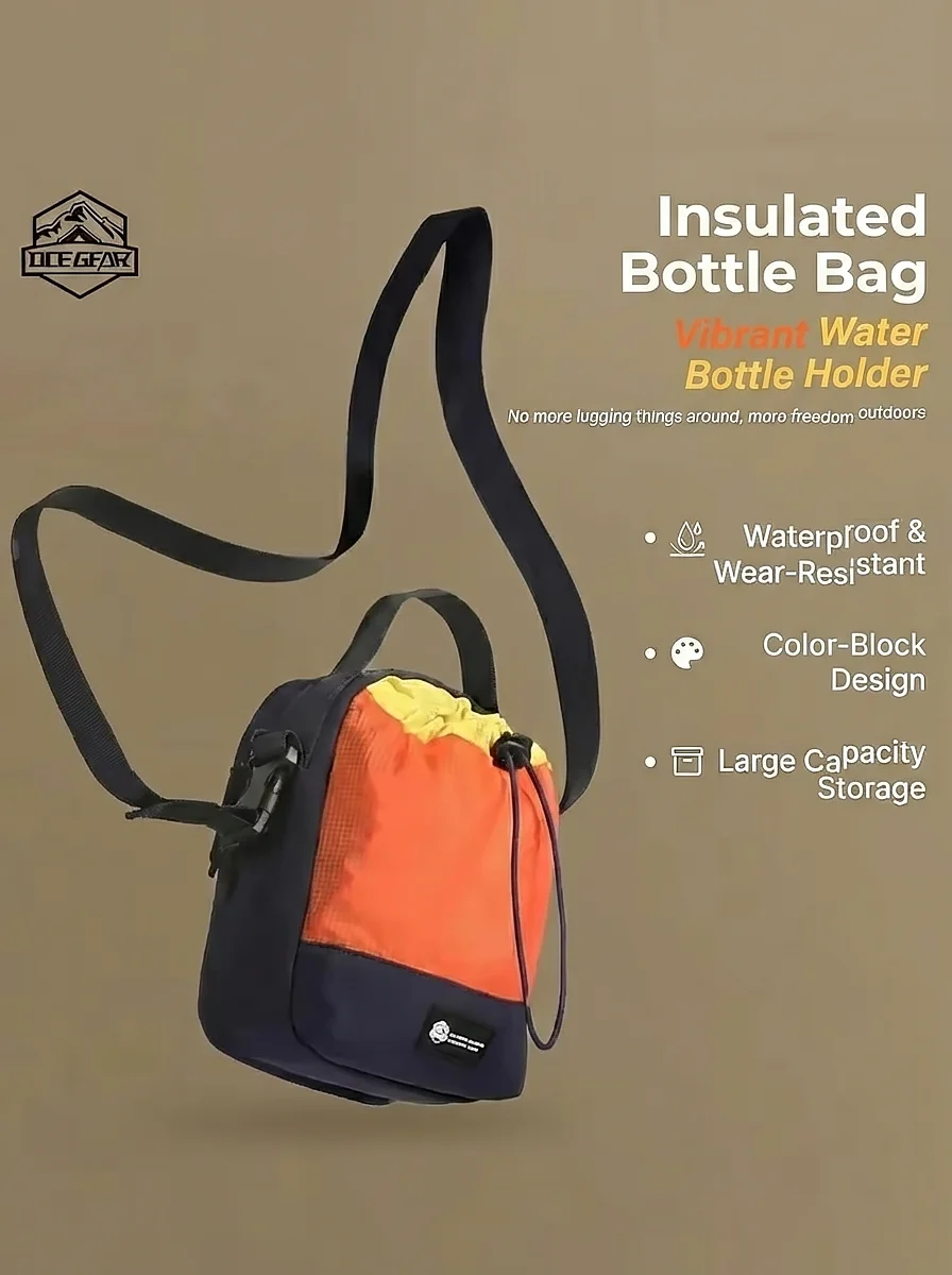 

Ultralight Crossbody Water Bottle Bag Waterproof Nylon Shoulder Pouch Portable Travel Casual Outdoor Phone Wallet Organizer