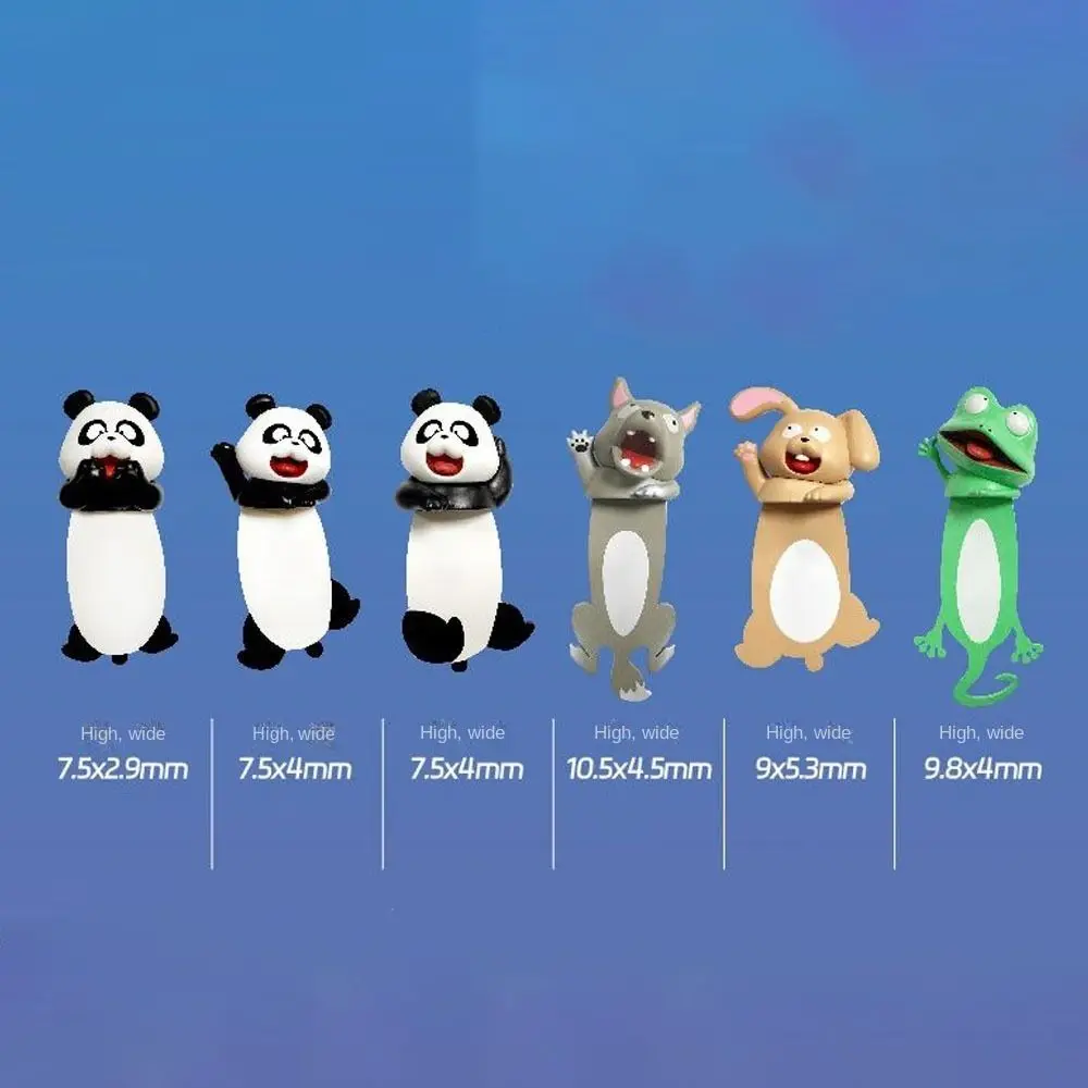 Gifts 3D Stereoscopic Animal Bookmark Panda flatten Reading Aid Student Stationery Animal Bookmarks Books Reading Lovers