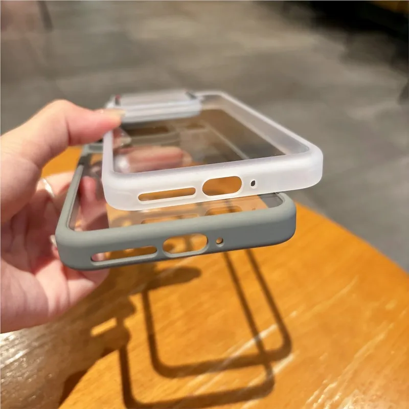 Luxury HD Transparent Shockproof Case For Xiaomi 15 15Pro 14 14Pro 14Ultra Metal Camera Protection Clear Soft Bumper Cover Capa
