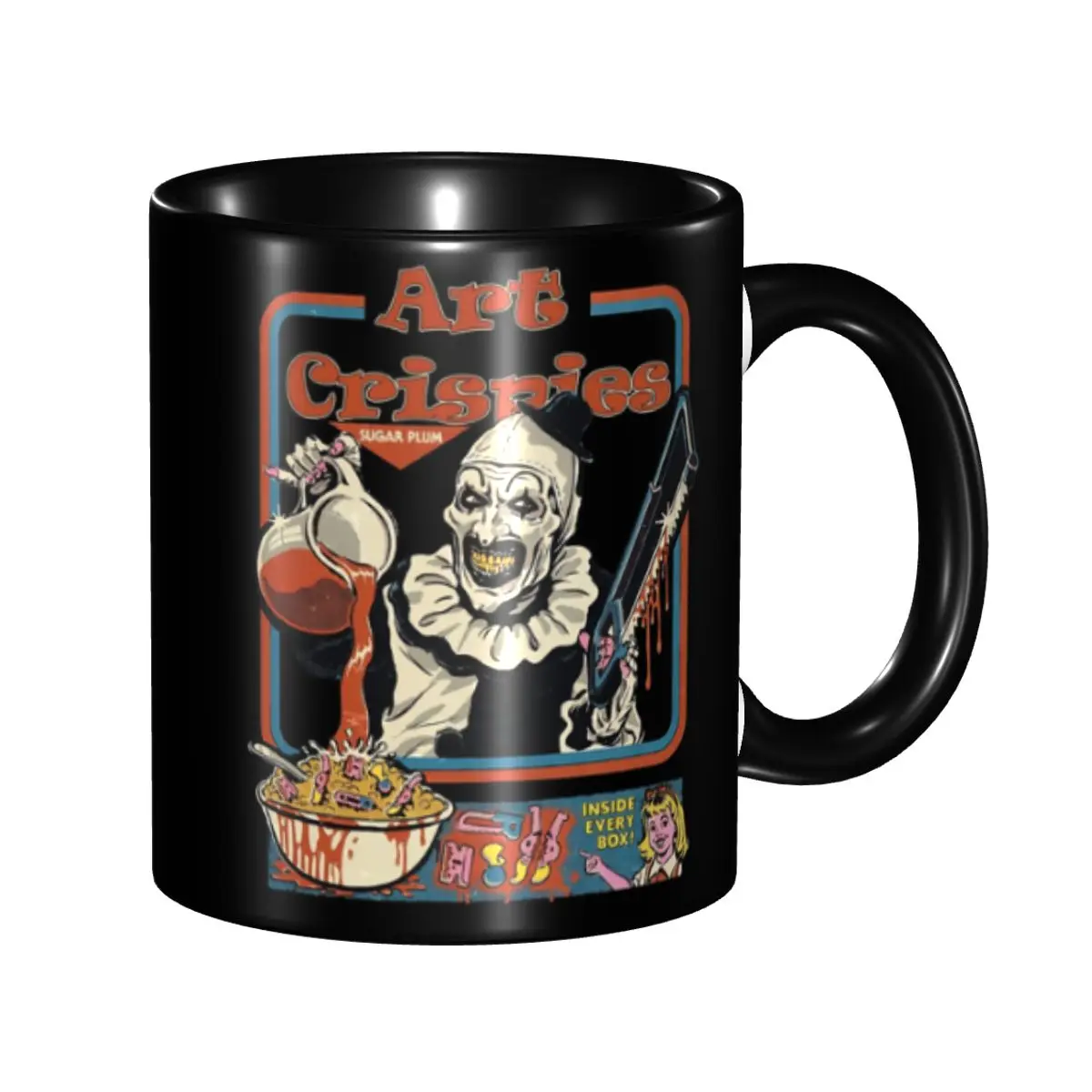 Custom Art Crispies Terrifiers Halloween Mug DIY Ceramic Tea Milk Coffee Cup