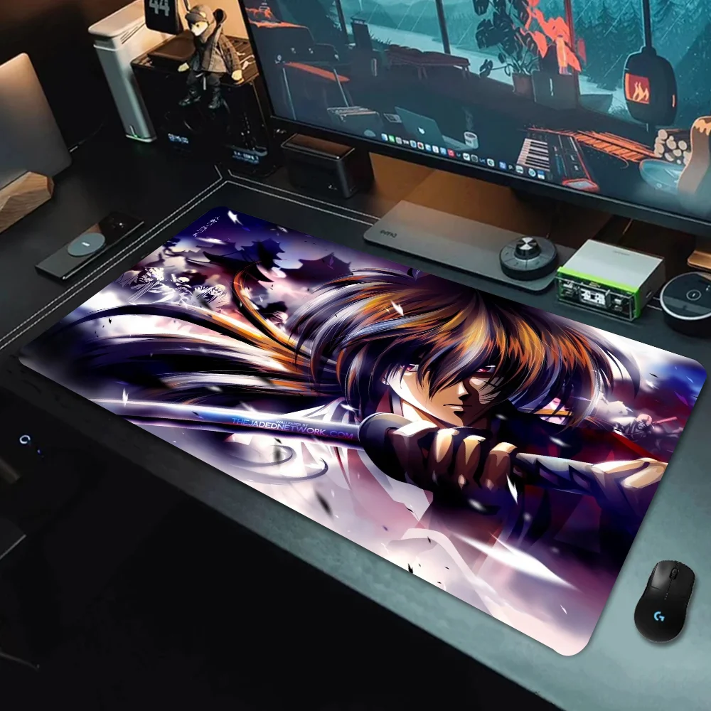 Rurouni Kenshin Desktop Pad Game Mousepad Gaming Mouse Pad Large Deak Mat Gift for Boys for oIverwatch