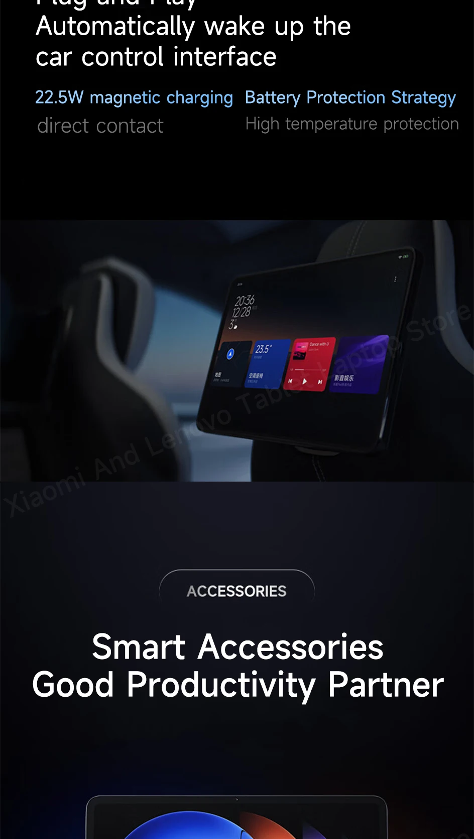 Xiaomi Tablet Xiaomi Pad 6S Pro 12.4 Snapdragon 8 Gen2 12.4" 3K 144Hz Display Hyper OS 10000mAh 120W Super Fast Charge Tablet PC