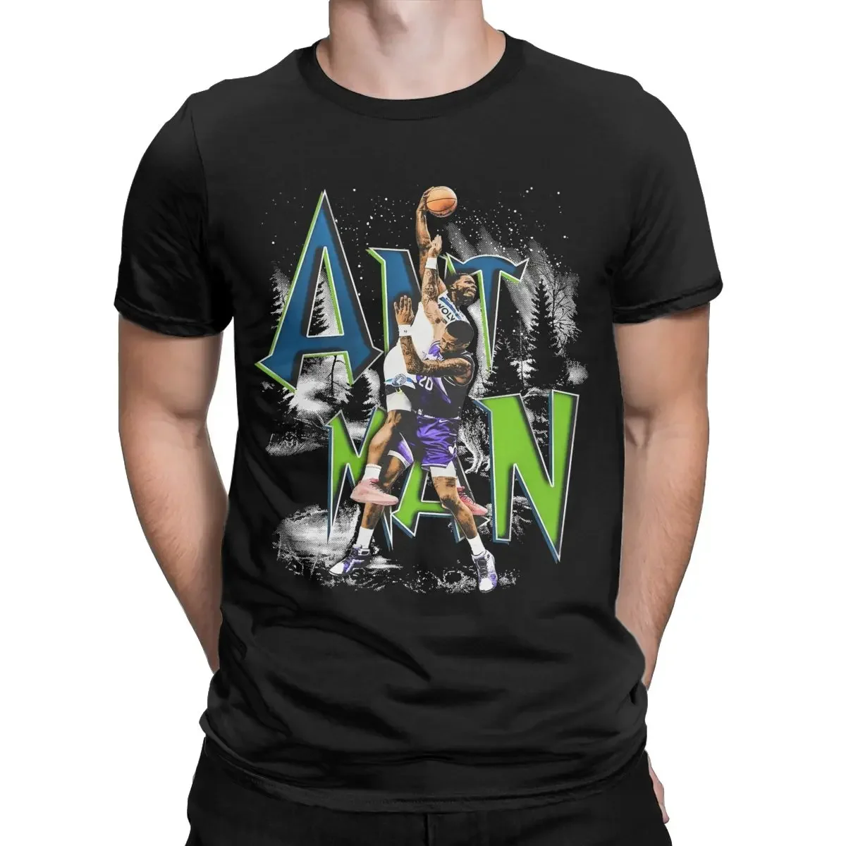 Estate uomo donna Anthony Edwards ANT-MAN Shirt abbliamento basket sport cotone top t-Shirt Vintage Tee Shirt