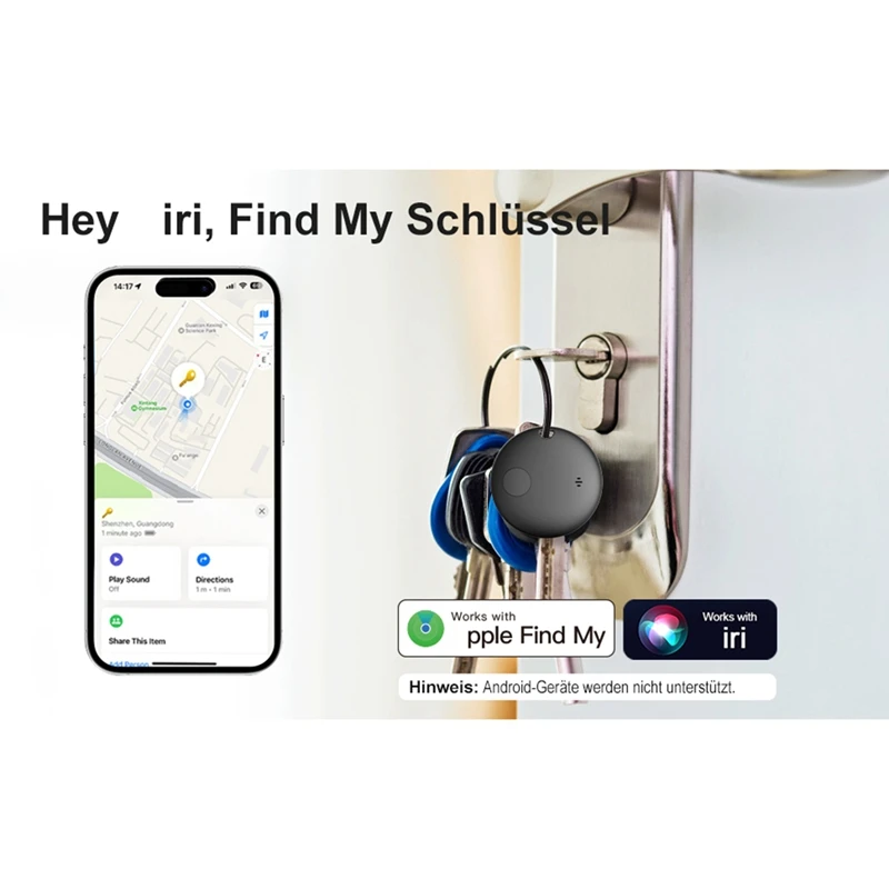 Smart GPS Tracker Finder Compatible With Air Tag For Keys Luggage Suitcase Wallet 2PCS