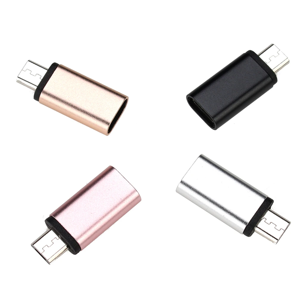 500pcs Metal Shell Type C Female to Micro USB Male Charger Adapter Converter For Samsung Xiaomi Android Mobile Phone Connector