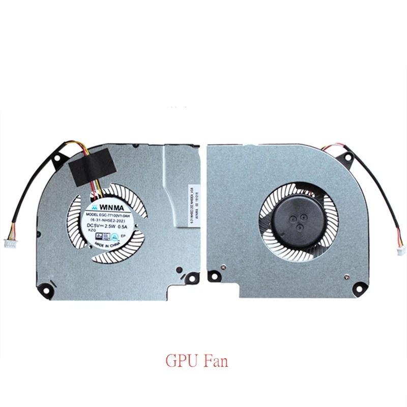 New Original Laptop Cooling Fan For Clevo NH50EA NH50RA NH55RA EFC-70100V1-0AH EGC-77100v1-0AH Fan T58-VB 911ST 6-31-NH5E2-202