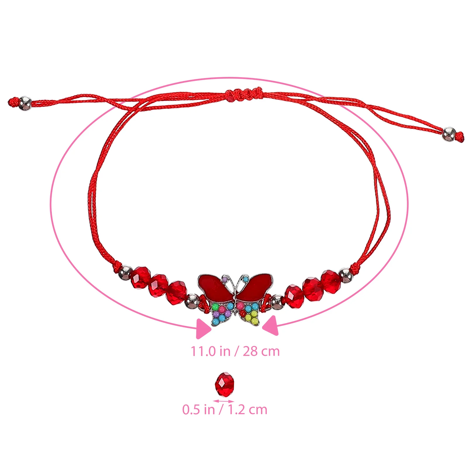 

48 Pieces Bohemian Crystal Bracelets Girls Party Accessories Friendship Woven Charms Bulk Collection