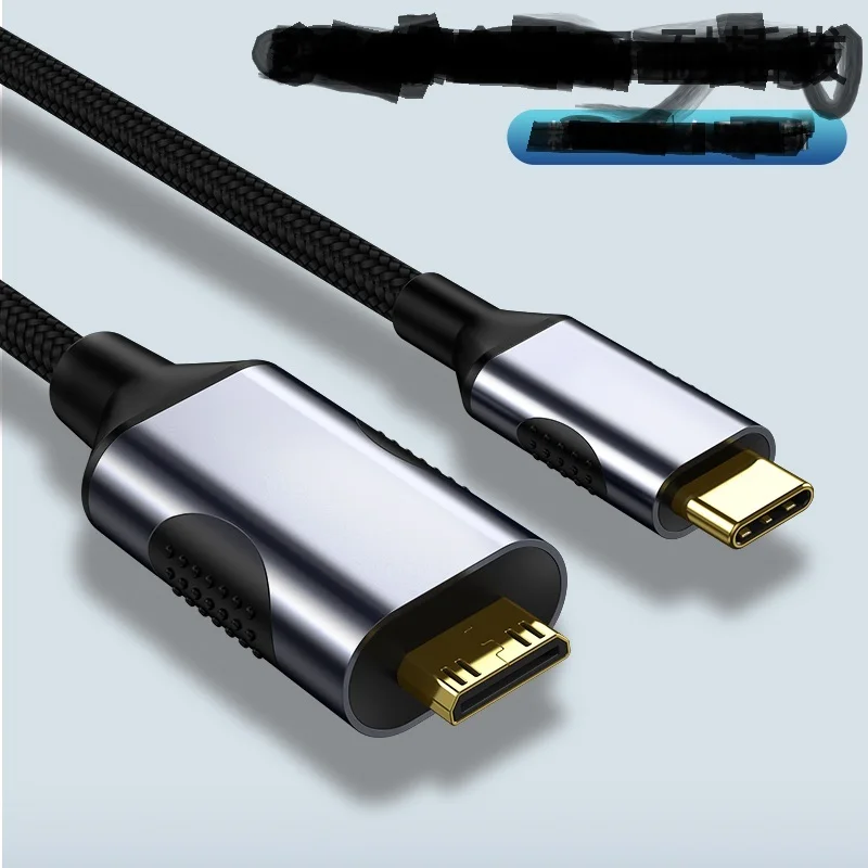 USB C타입 to 미니 HDMI 케이블, 4K C타입 to 미니 HDMI 2.0 케이블, 60Hz, 4K 맥북 프로 에어 아이패드 프로 HDTV 1.5M